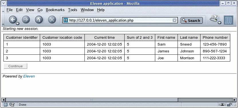 Column alias demo screenshot